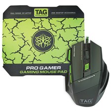 Mouse,Tag,TAG PRO GAMER GAMING Optical Mouse + Mouse Pad